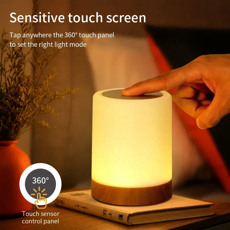 Lumivy — La Veilleuse Tactile Bois & Lumière