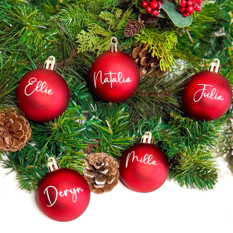 Boule de Noël Personnalisée avec Prénom — Décoration Sapin Originale