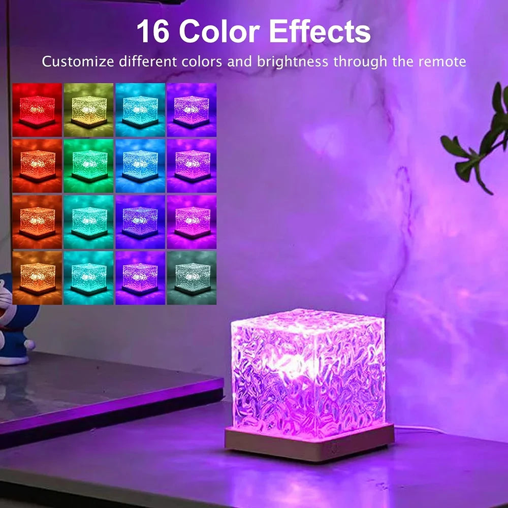 Cristara — Le Cube Lumineux à Effet Vagues & 16 Couleurs