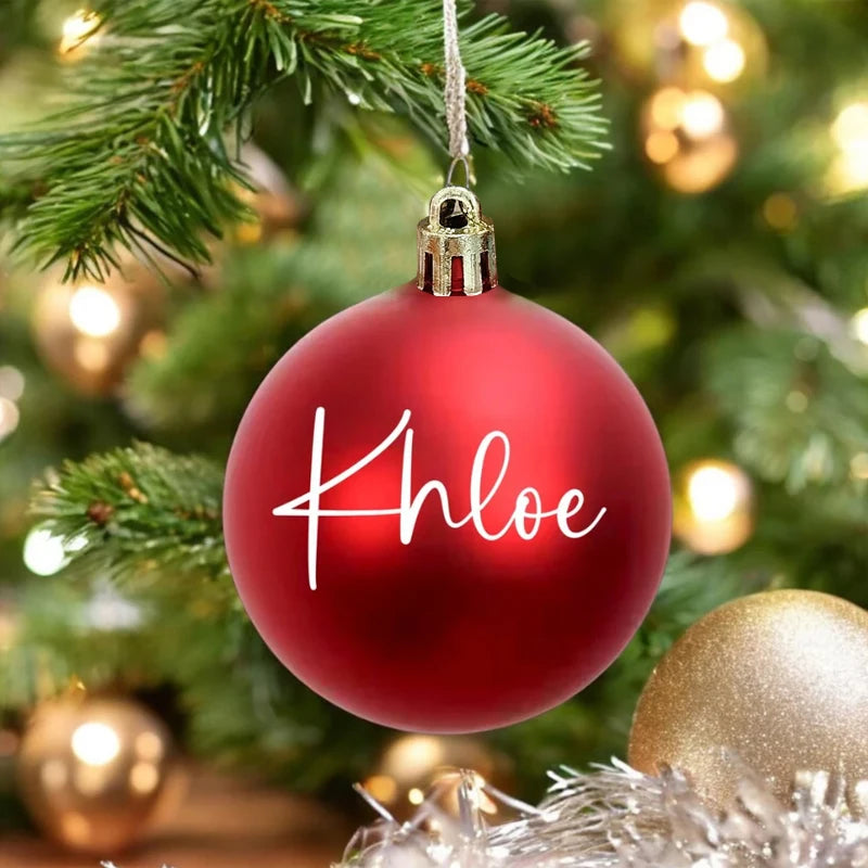 Boule de Noël Personnalisée avec Prénom — Décoration Sapin Originale