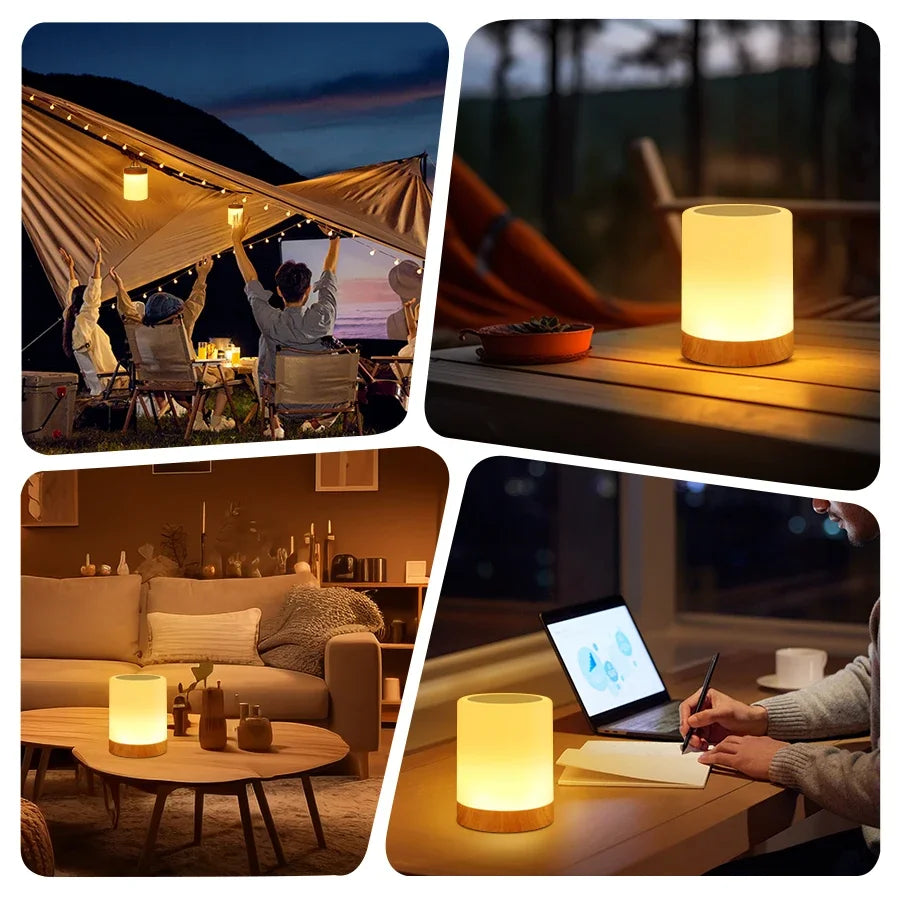 Lumivy — La Veilleuse Tactile Bois & Lumière